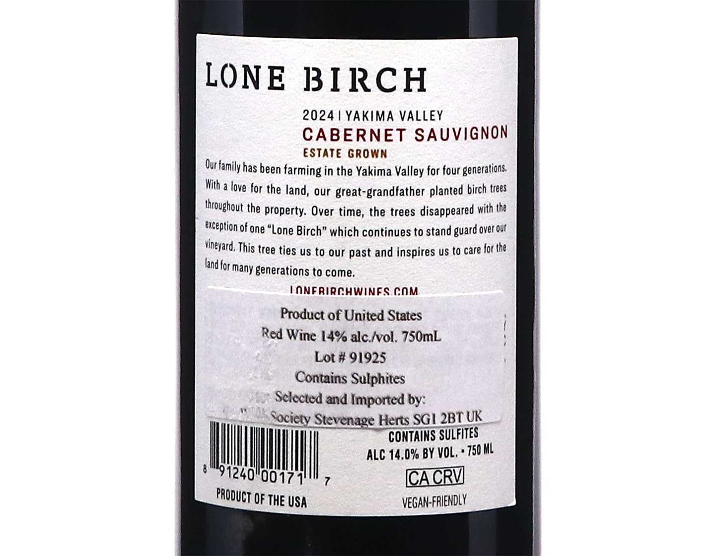 Lone Birch Yamika Valley Cabernet Sauvignon 2024