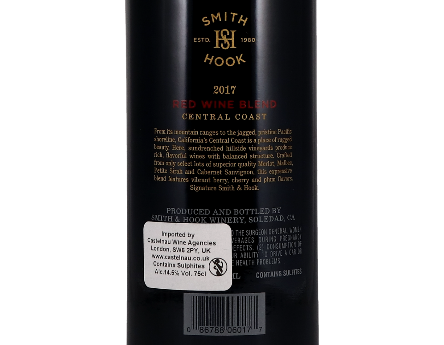 Smith & Hook Central Coast Proprietary Red Blend 2017