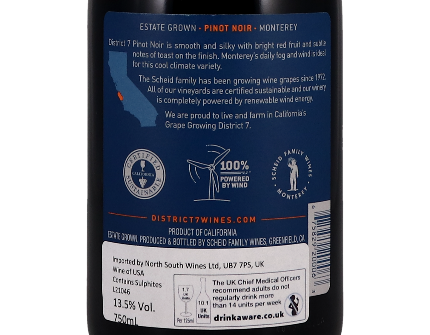 District 7 Monterey Pinot Noir 2019