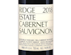 Ridge Estate Cabernet Sauvignon 2018 view 2