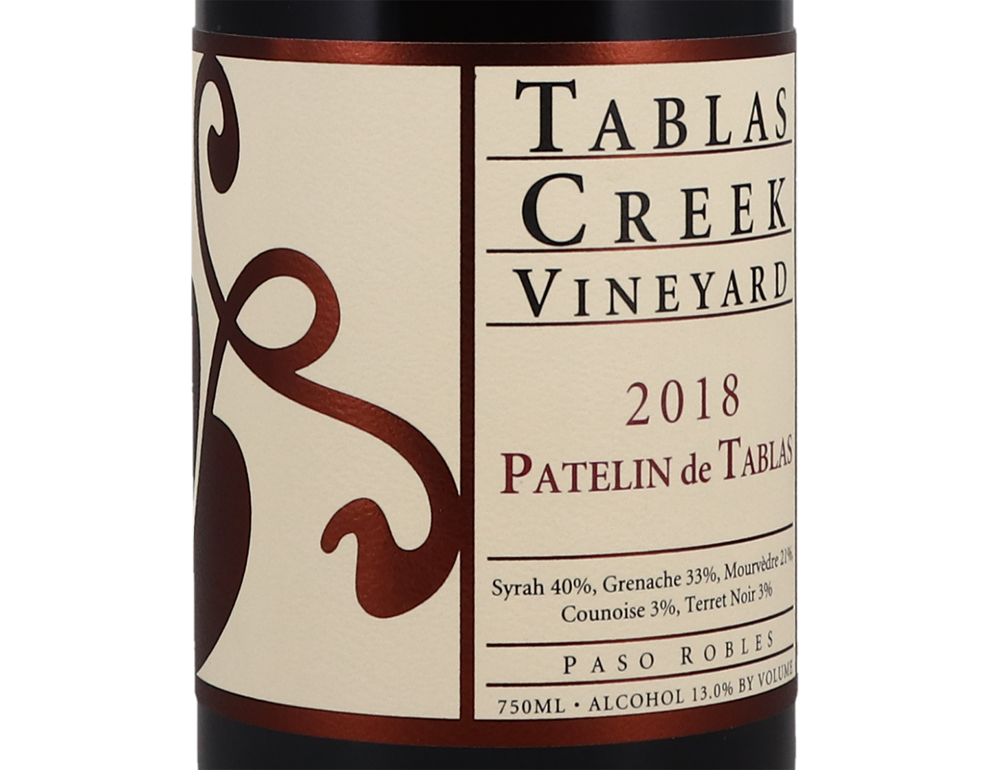 Tablas Creek Patelin de Tablas Rouge Paso Robles 2018