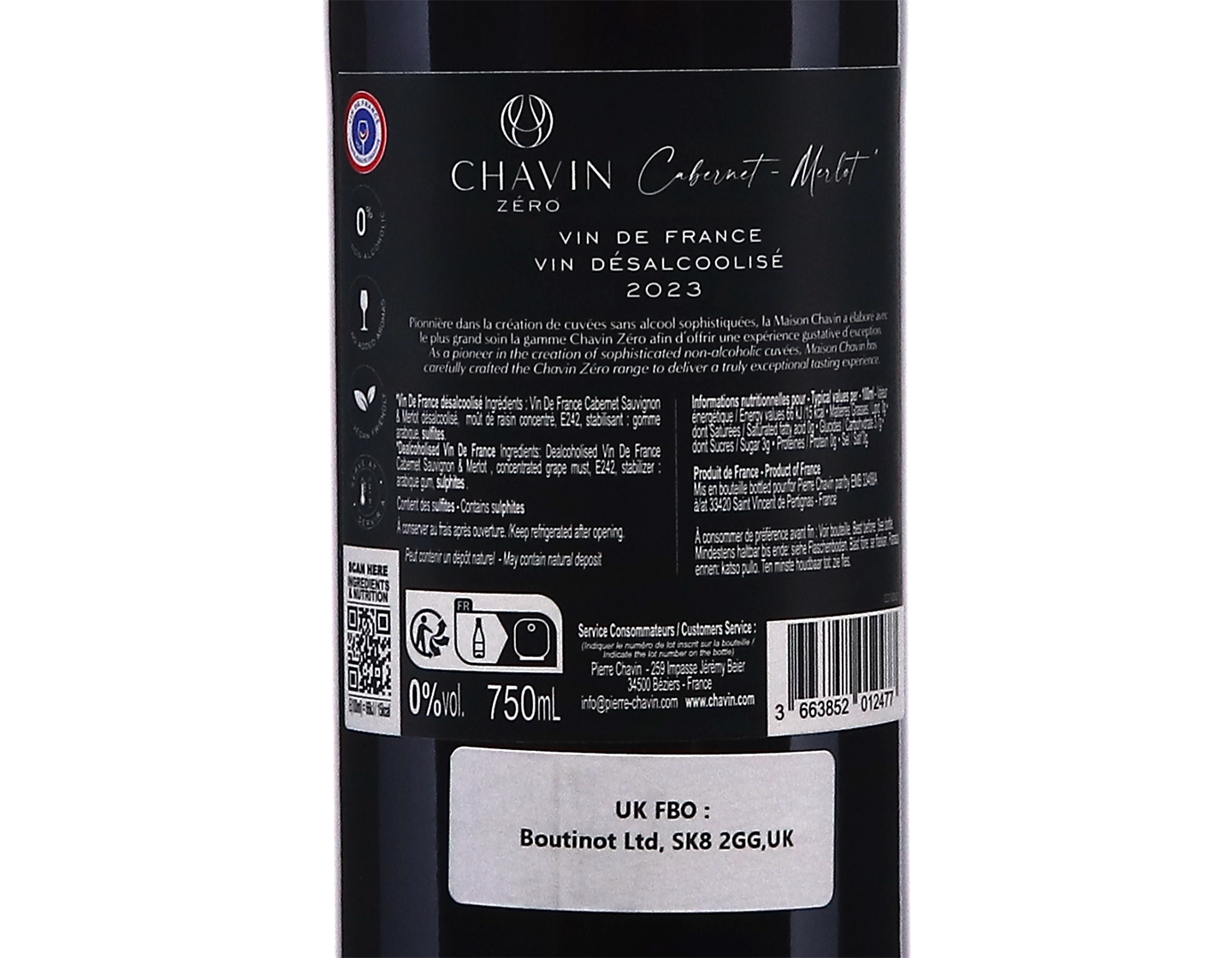 Chavin Zero Cabernet Merlot 2023