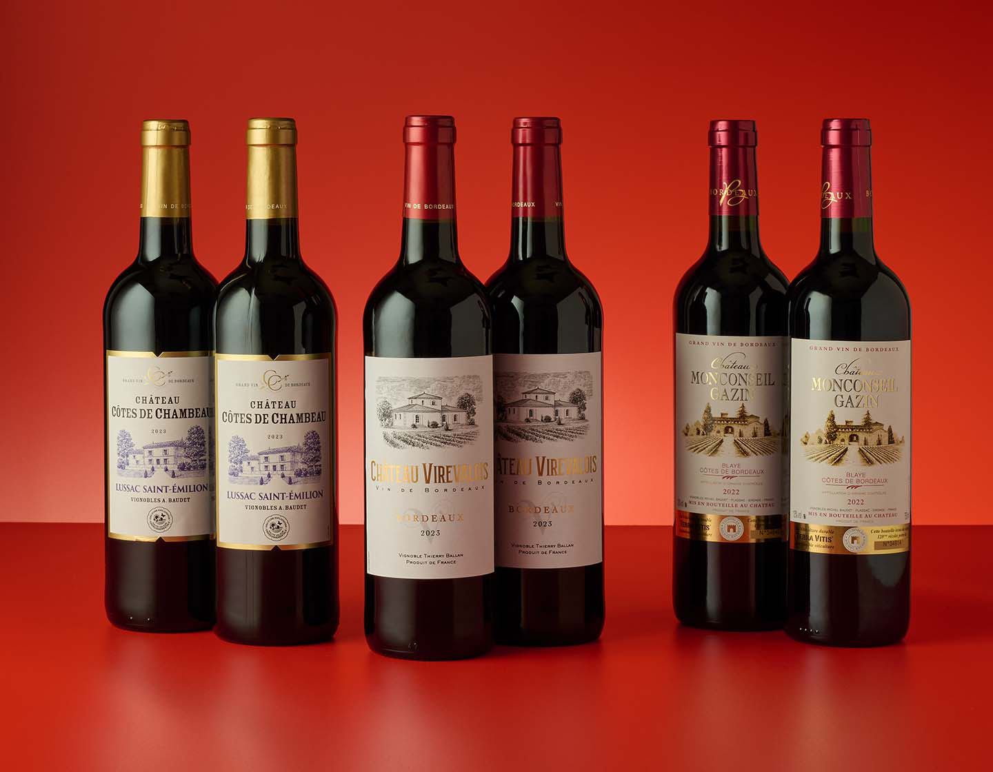 Six Vintage Clarets