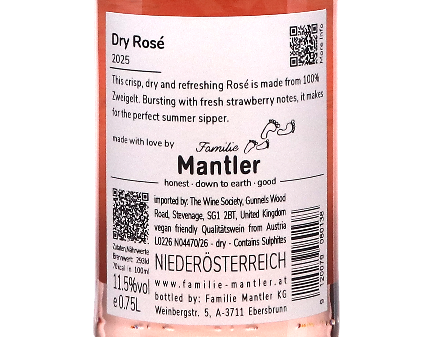 Familie Mantler Dry Rose Niederosterreich 2025