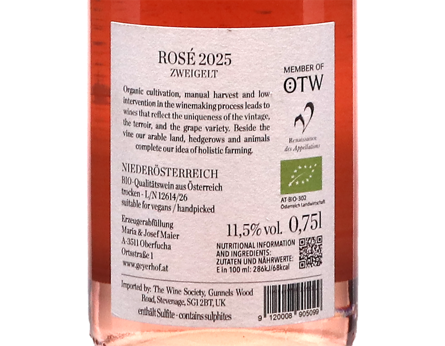 Geyerhof StockWerk Rose Kremstal 2025 ORGANIC