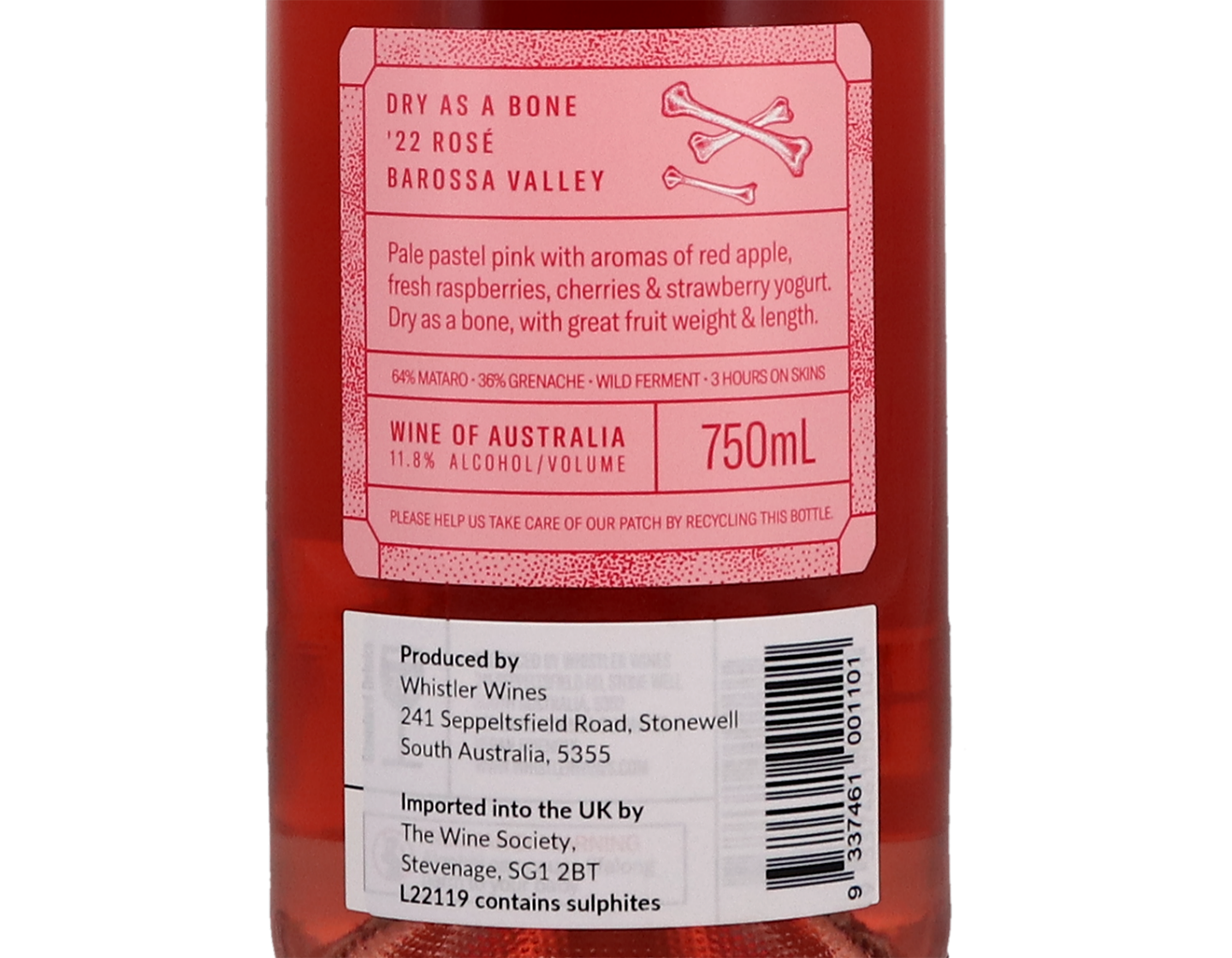 Whistler Wines 'Dry As A Bone' Barossa Valley Rosé 2022