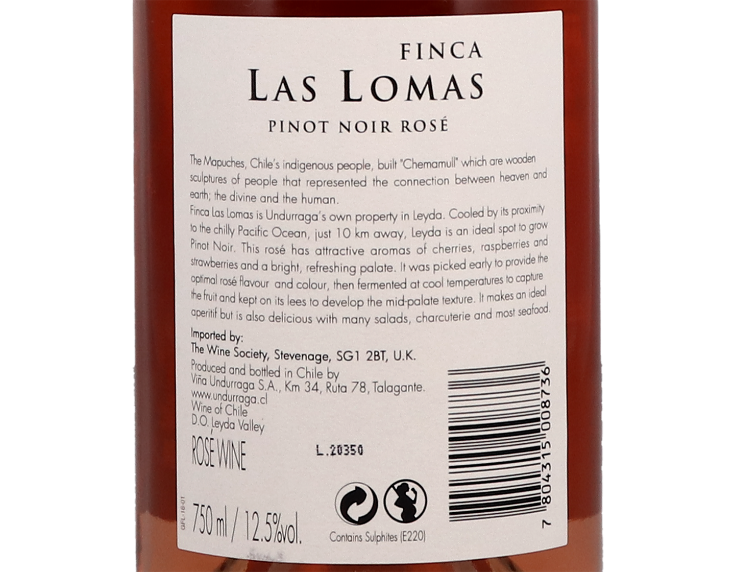 Undurraga Finca Las Lomas Leyda Pinot Noir Rosado 2020