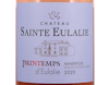 Minervois Chateau Sainte Eulalie Rose 2020 view 2