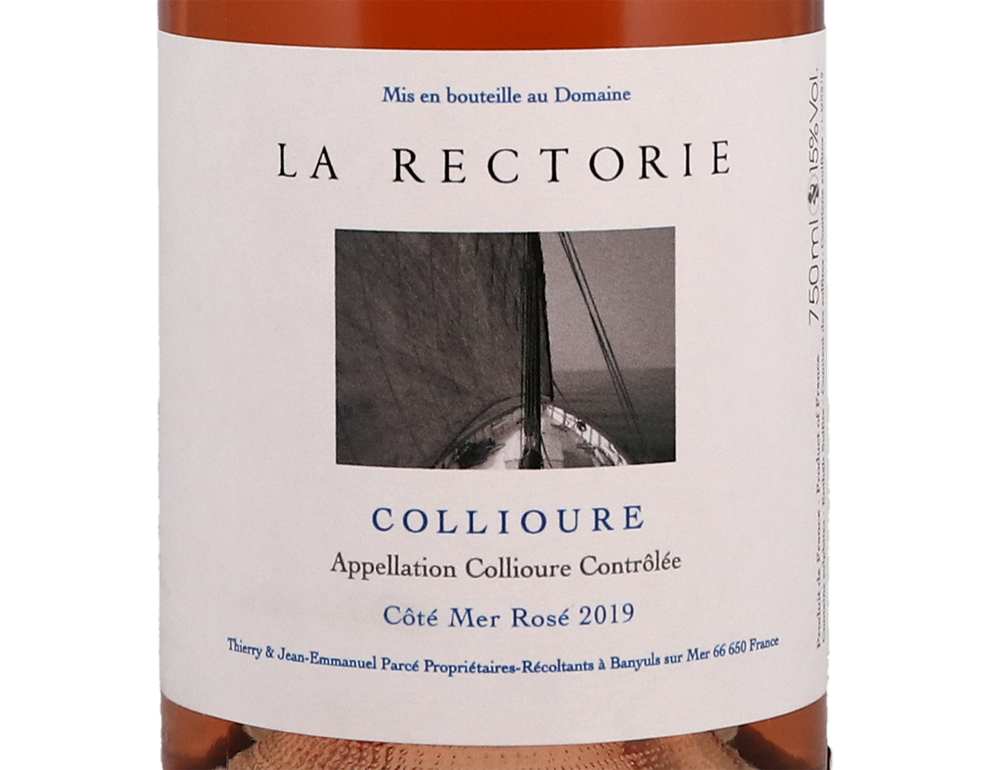 Collioure Rose Cote Mer Domaine de la Rectorie 2019