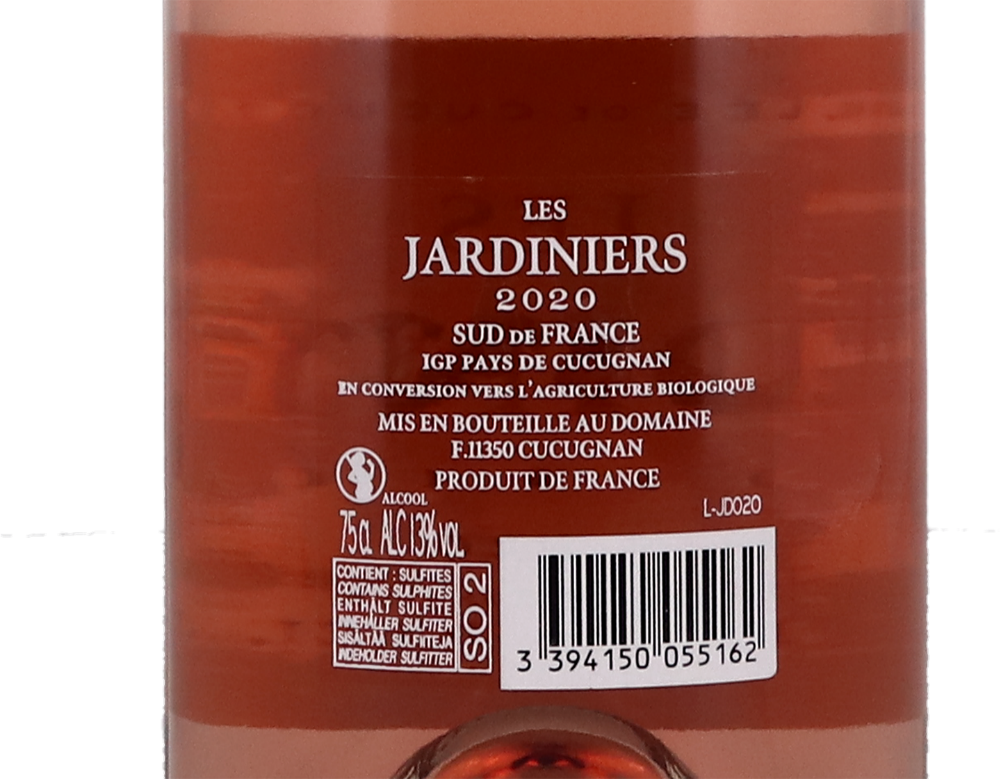 Domaine Peter Sichel, Les Jardiniers Rosé, Pays de Cucugnan 2020
