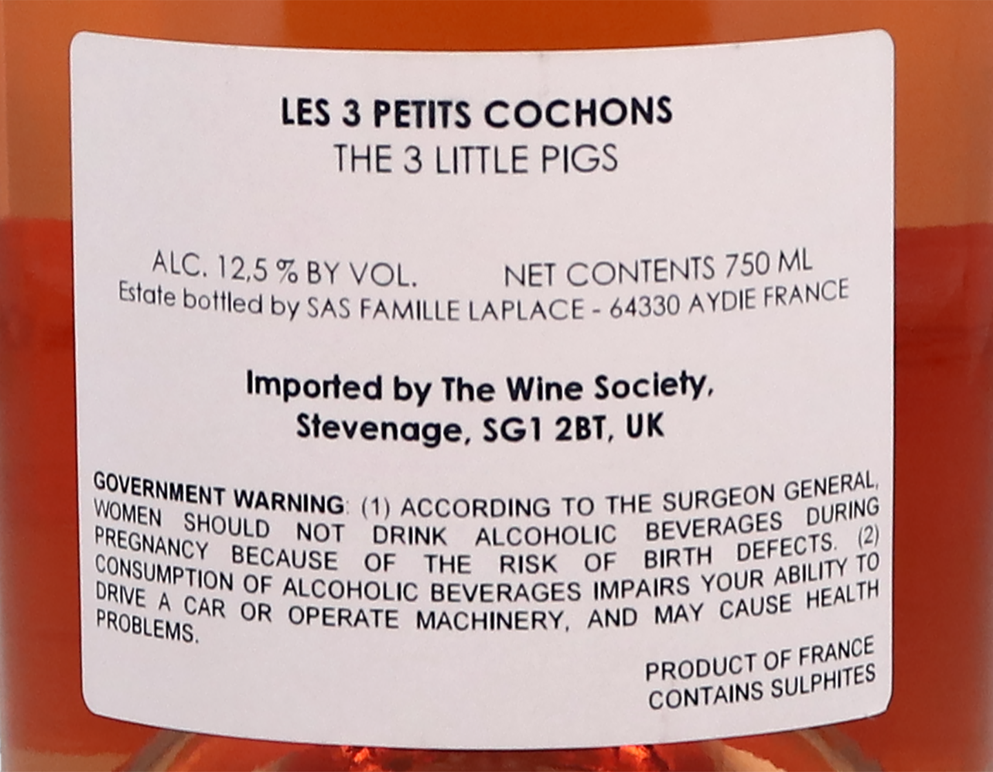 Les Trois Petits Cochons Rose Famille Laplace