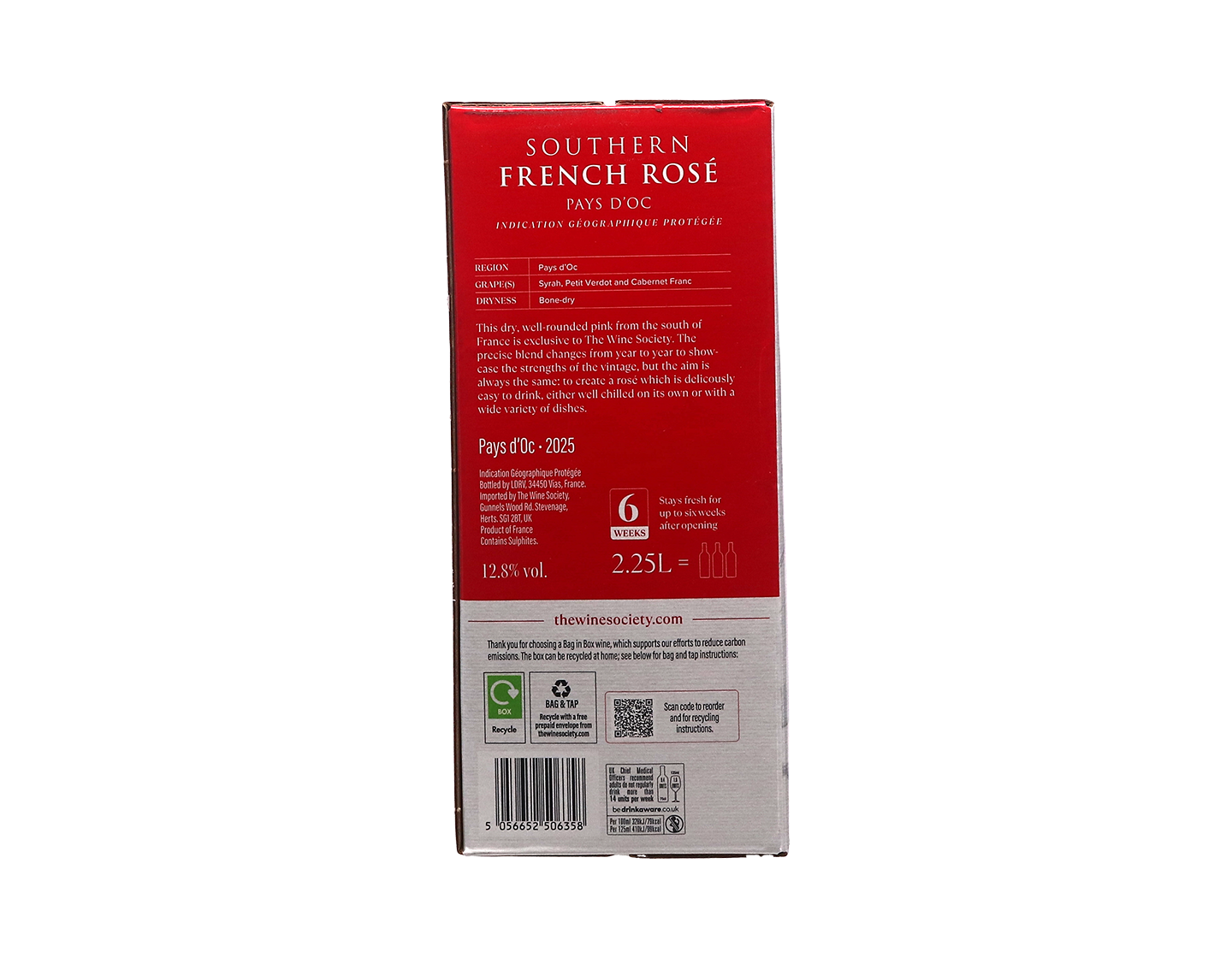 The Society's Southern French Rosé, Pays d'Oc 2025 Bag-in-Box (2.25 litre)