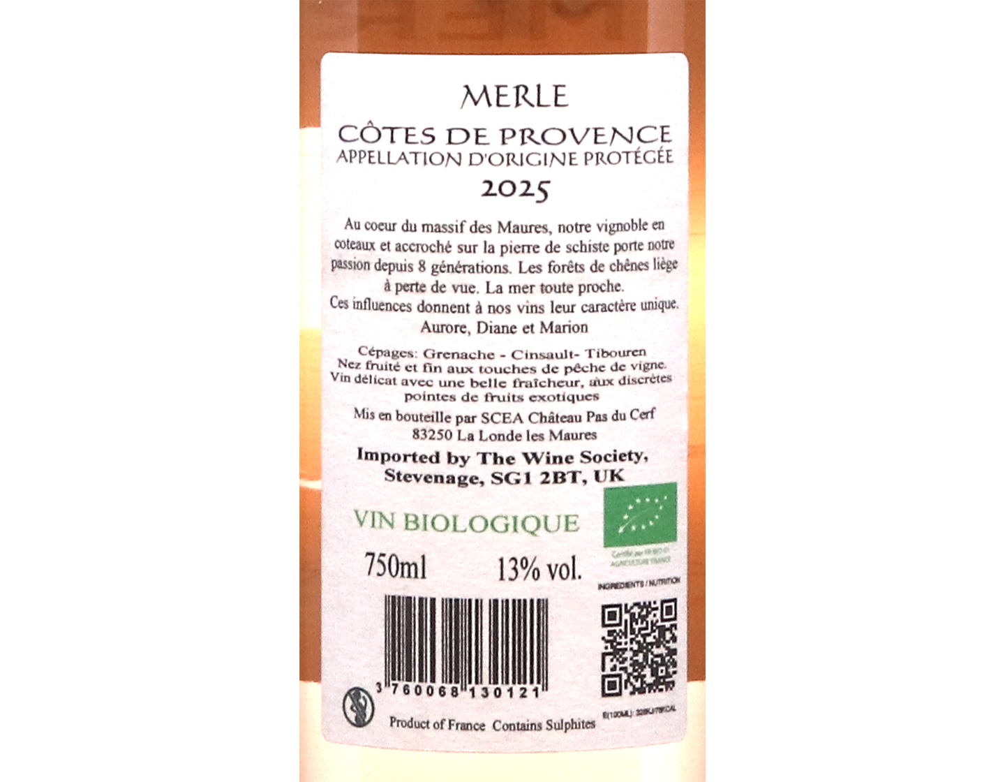 Cotes de Provence Rose Merle 2025