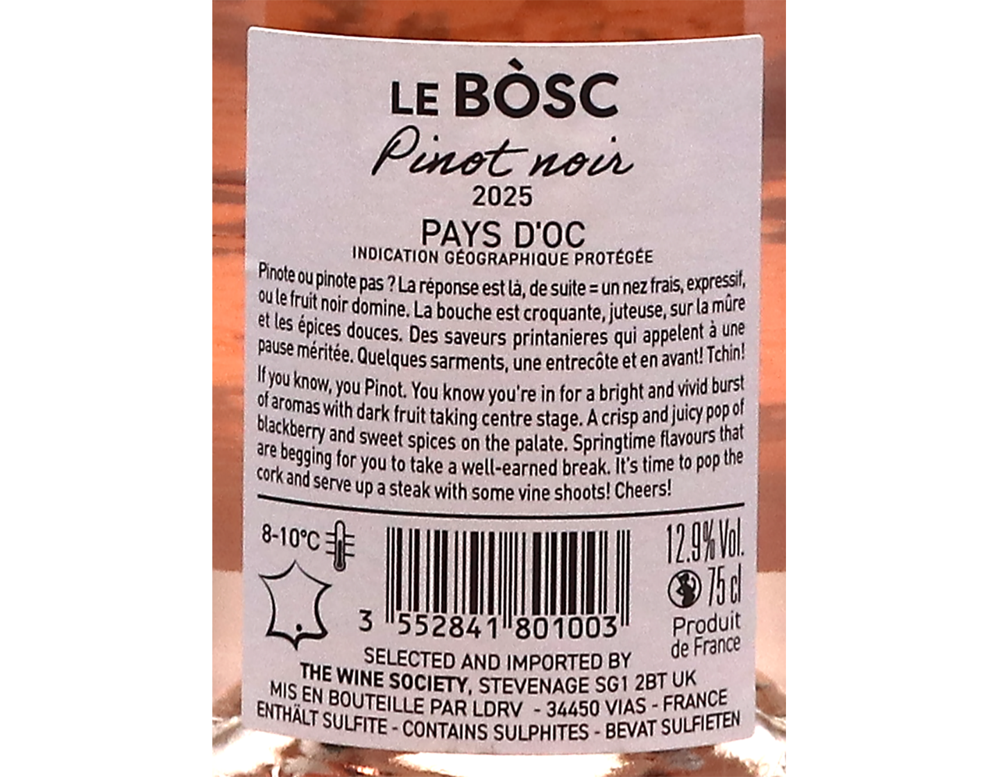 Le Bosc Pinot Noir Rose 2025
