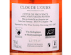 Côtes de Provence Rosé, Clos de l'Ours L'Accent 2025 view 3