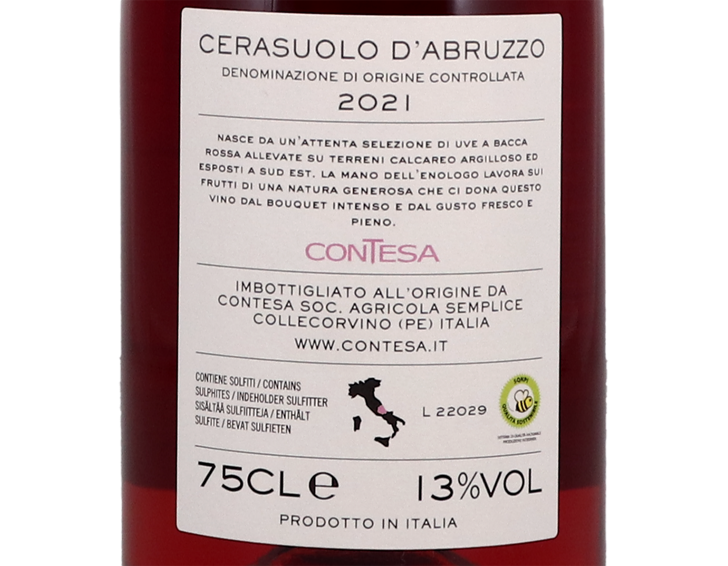 Cerasuolo d'Abruzzo, Contesa 2021