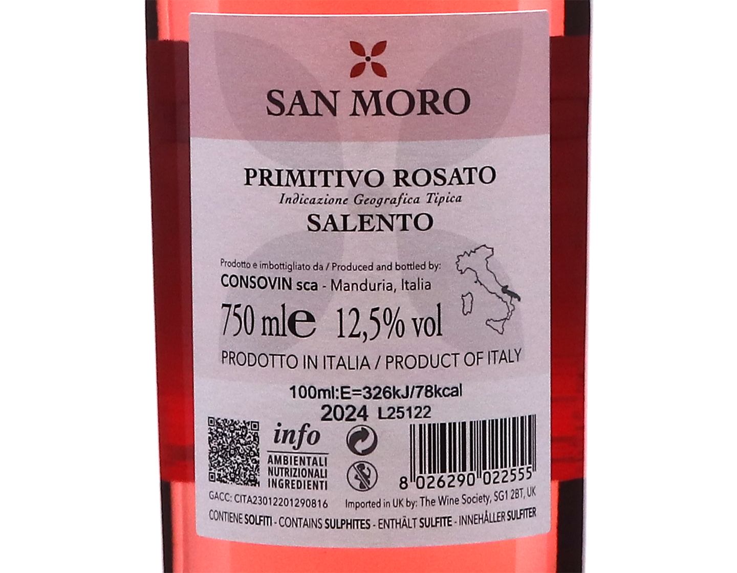 Primitivo Rosato San Moro 2024