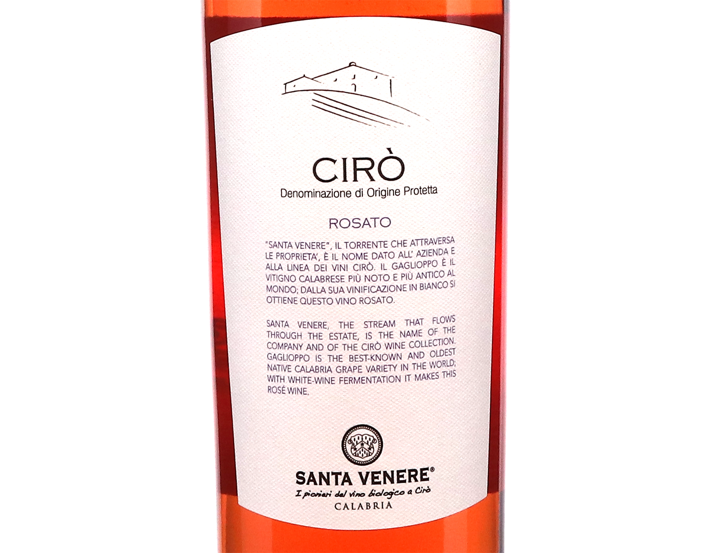 Ciro Rosato Gaglioppo Santa Venere 2025 ORGANIC