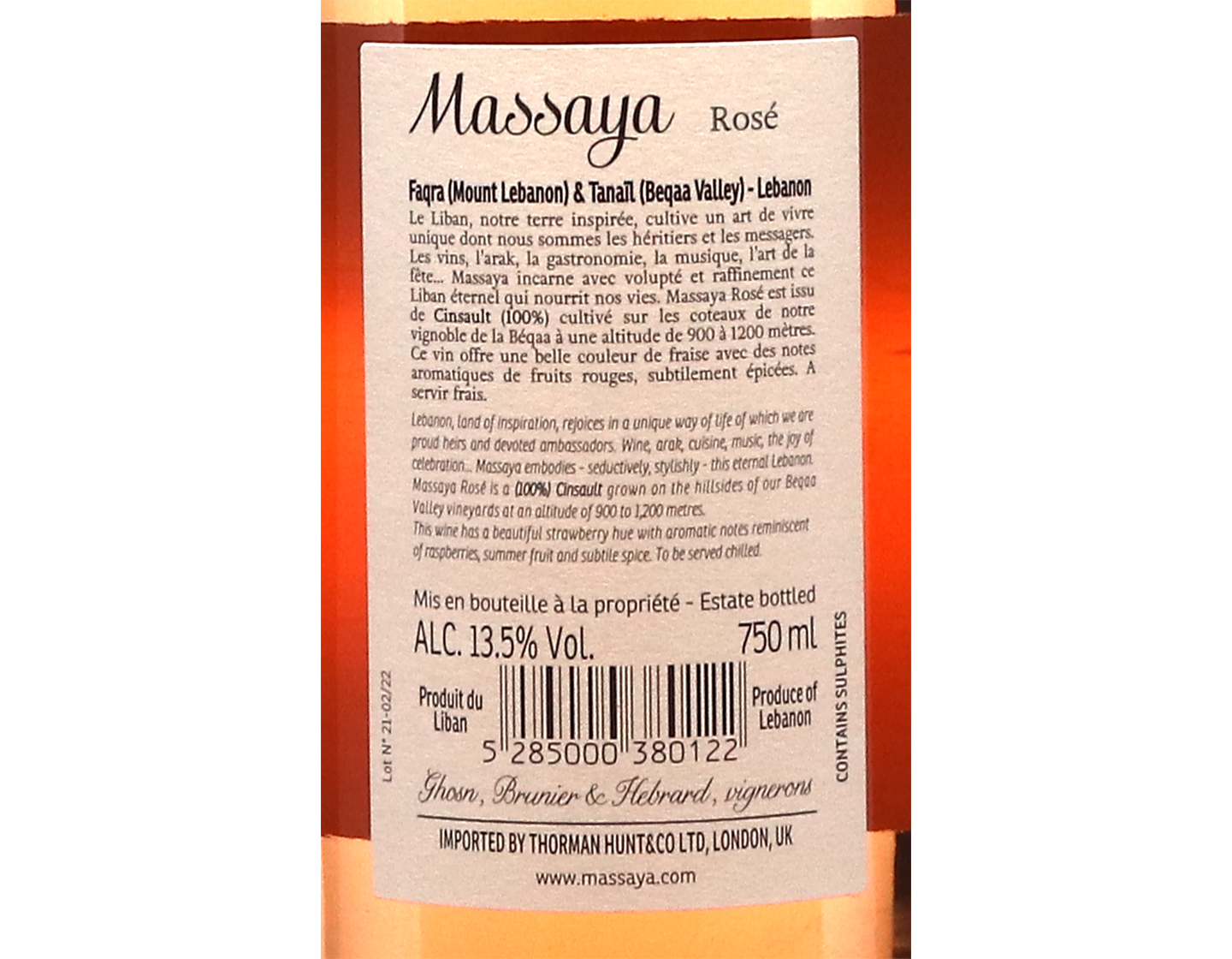 Massaya Rosé, Lebanon 2023