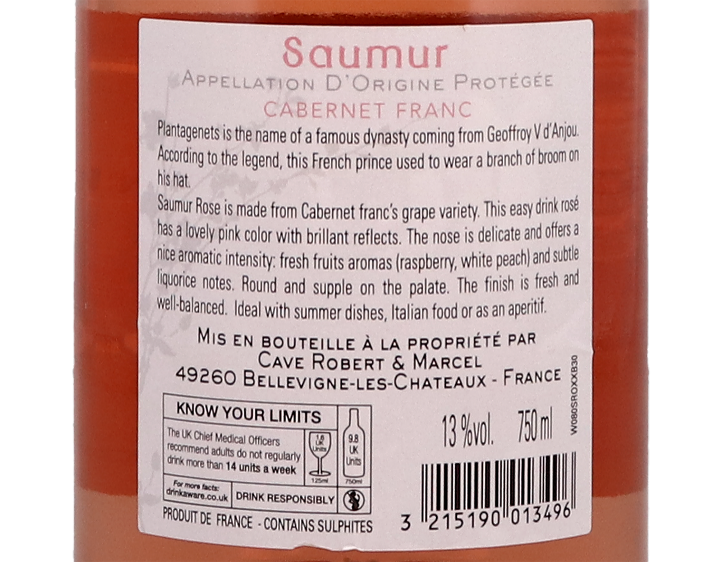 Saumur Rose Les Plantagenets 2020
