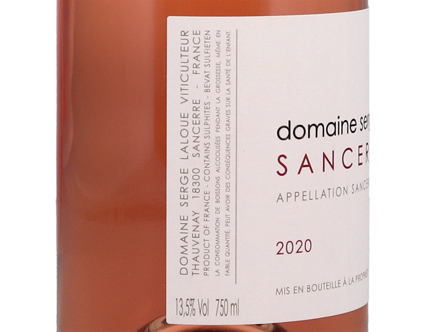 Sancerre Rosé, Domaine Serge Laloue 2020