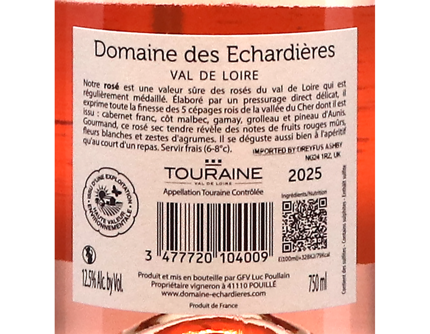 Touraine Rose Domaine des Echardieres 2025