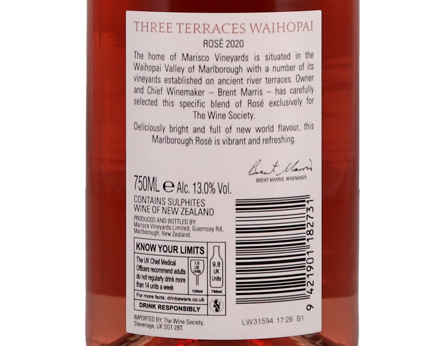 Three Terraces Marlborough Rose 2020