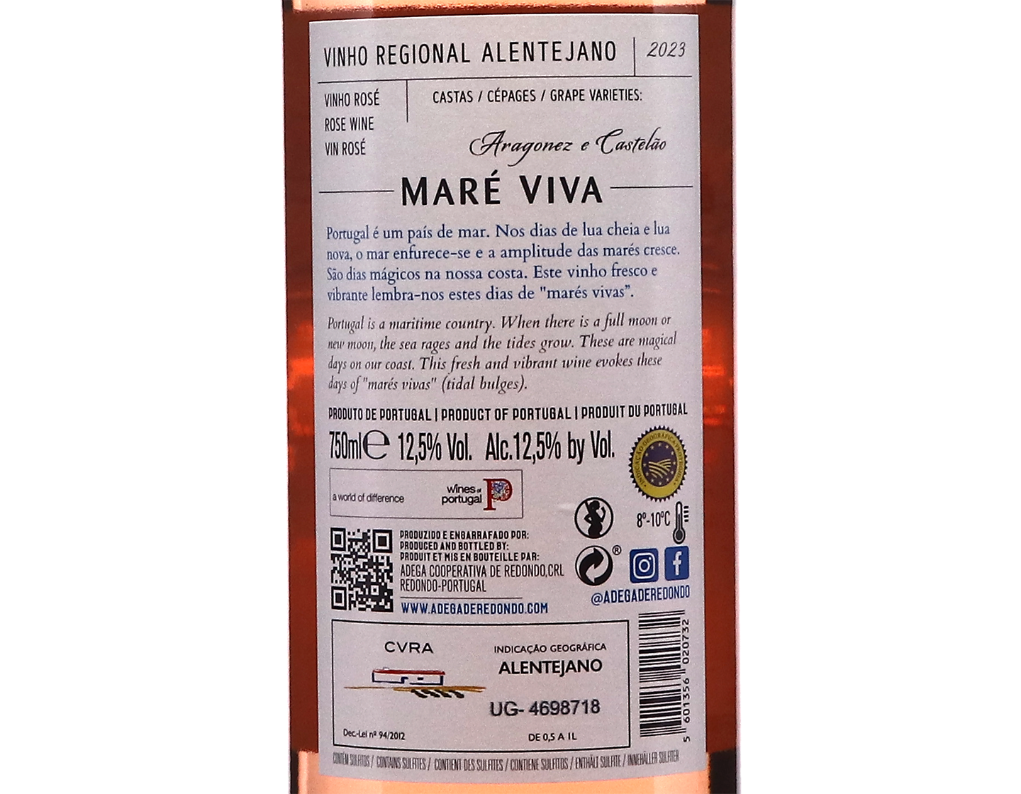 Adega de Redondo Mare Viva Rose Alentejano 2023