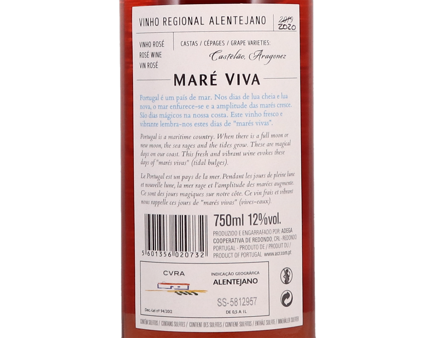 Adega de Redondo Mare Viva Rose Alentejano 2020