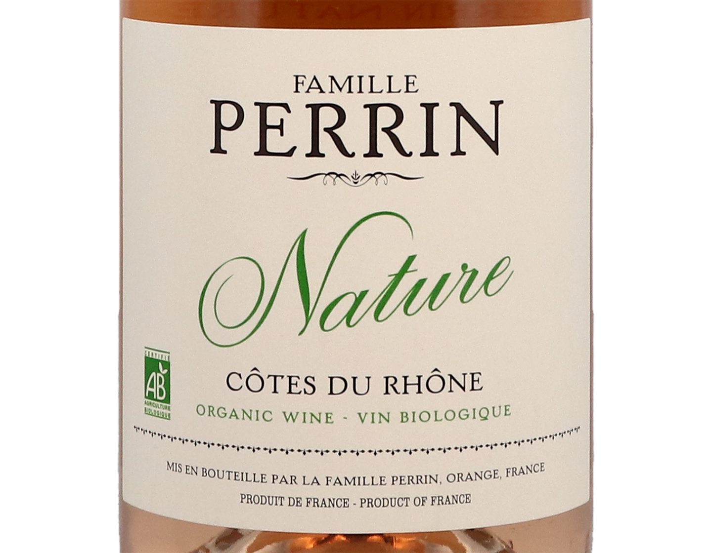Cotes du Rhone Rose Nature Famille Perrin 2020 ORGANIC
