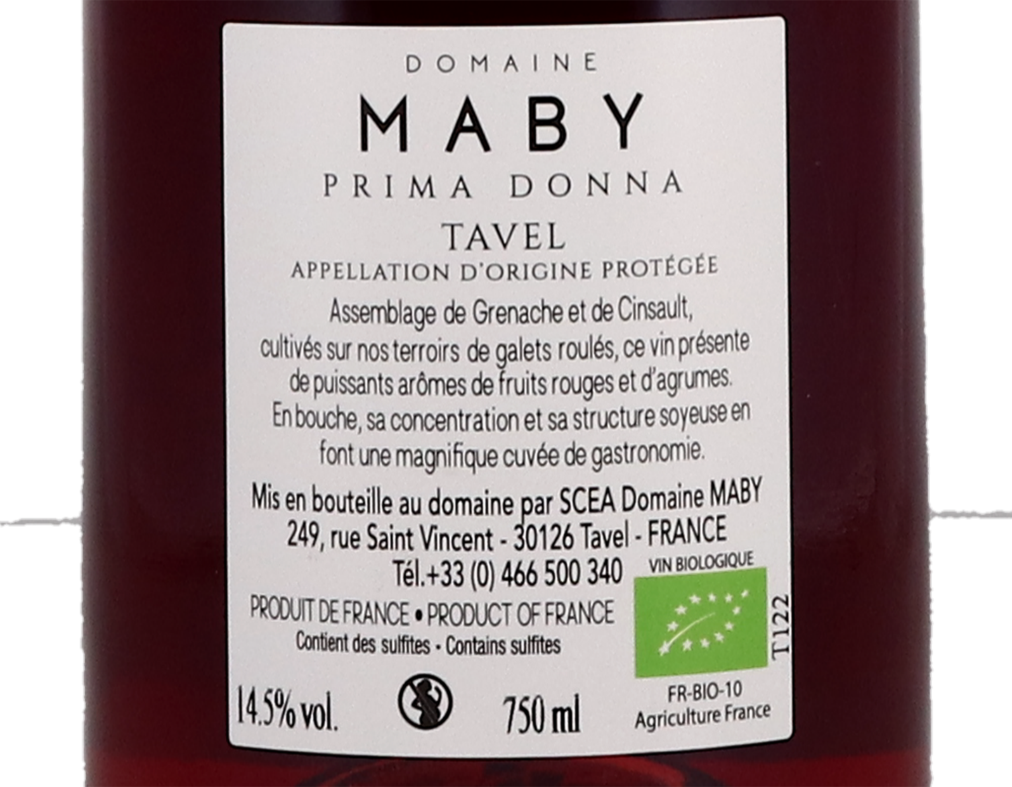 Tavel Cuvee Prima Donna Rose Domaine Maby 2022