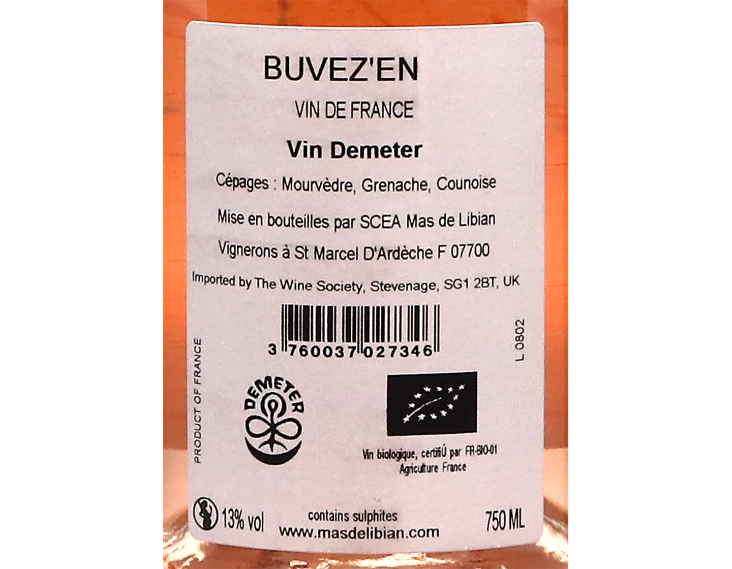 Buve' Zen Rose Mas de Libian 2025