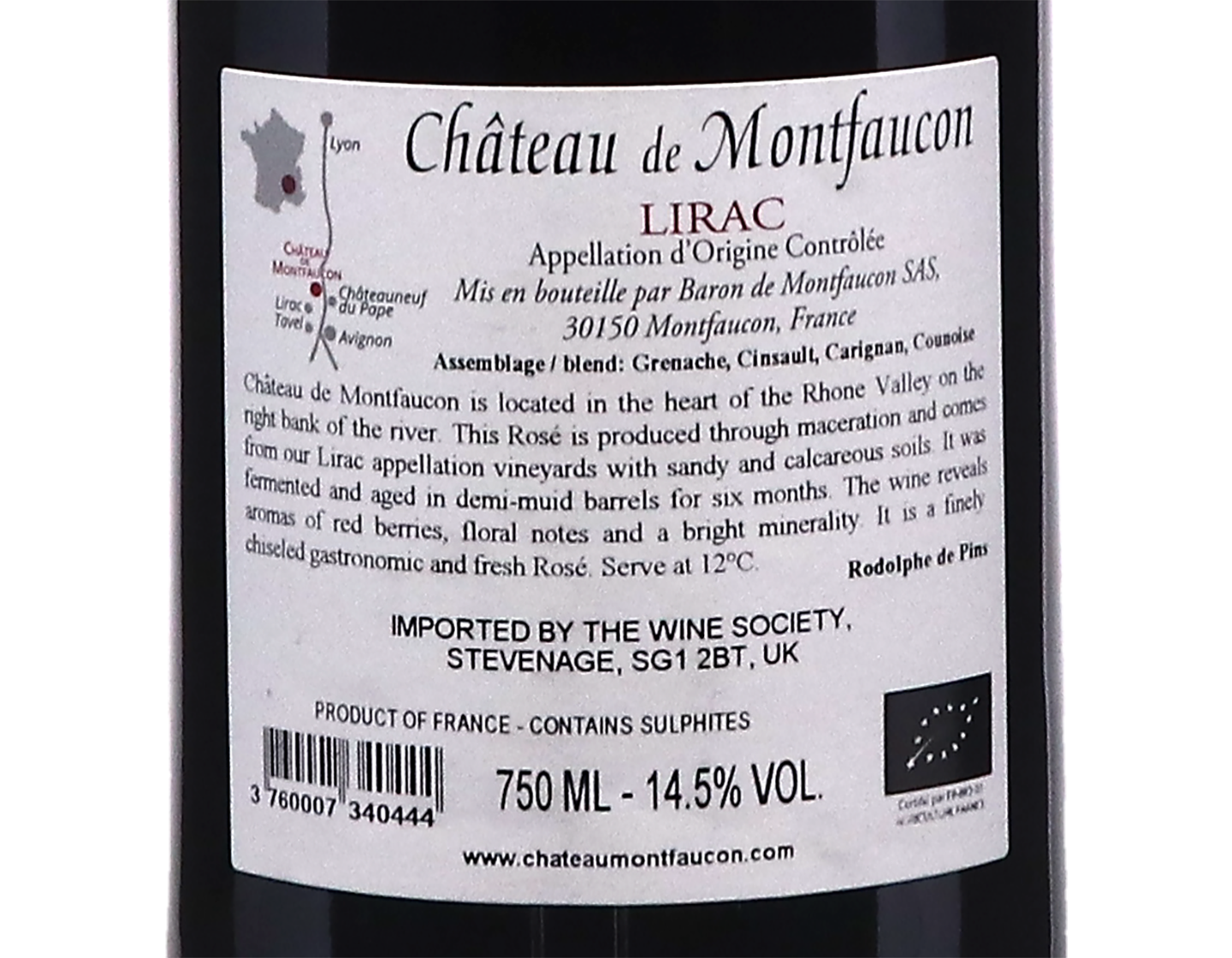 Lirac Rose Chateau de Montfaucon 2025