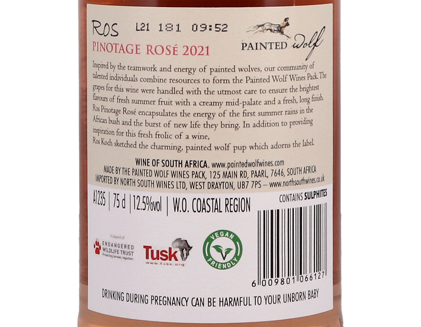Painted Wolf ‘Ros' Pinotage Rosé, Paarl 2021