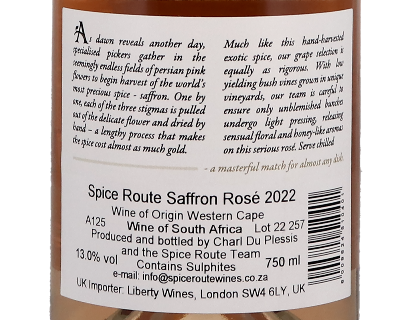 Spice Route Saffron Rose Darling 2022