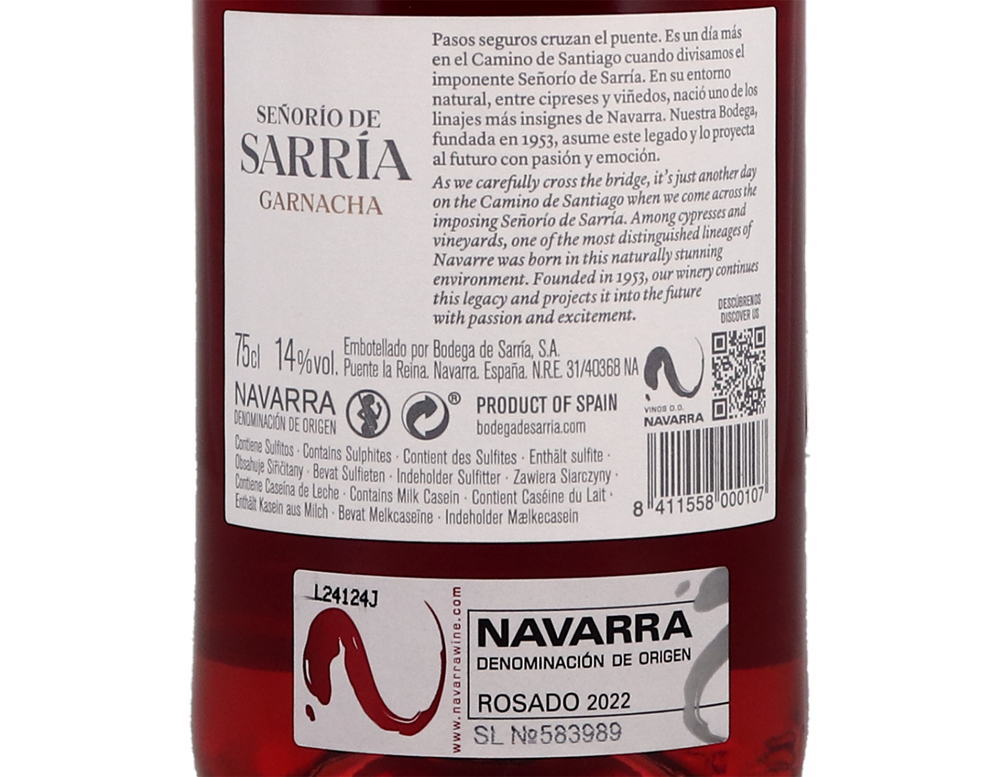 Señorio de Sarrίa Rosado, Navarra 2022
