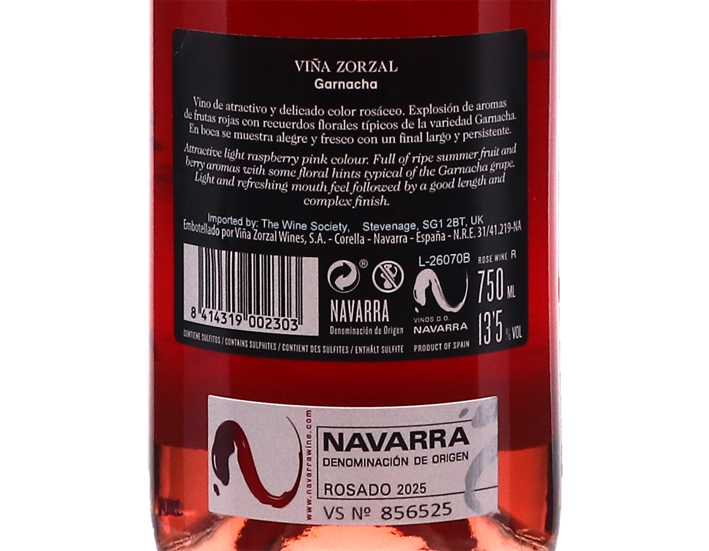 Vina Zorzal Garnacha Rosado Navarra 2025