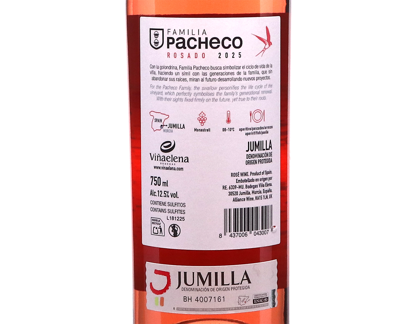Vina Elena Pacheco Monastrell Rosado Jumilla 2025