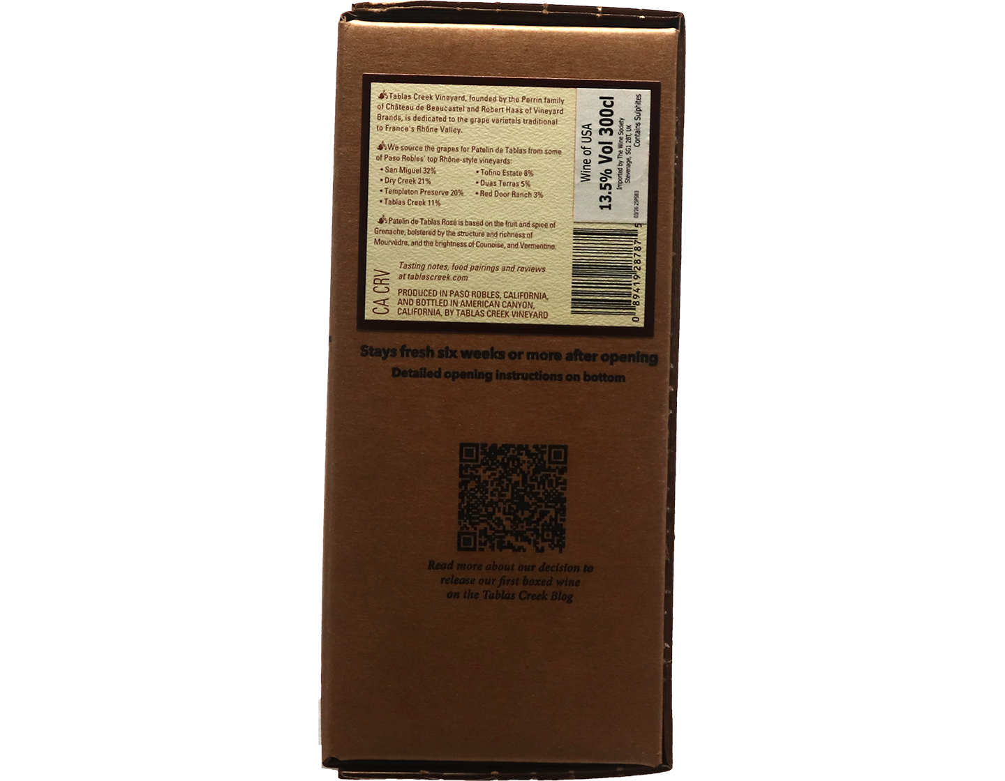 Tablas Creek Patelin de Tablas Rose Bag in Box 3l 2025