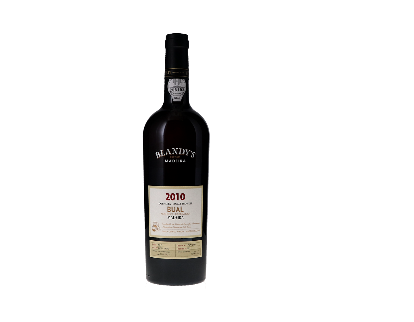 Blandys Single Harvest Colheita Madeira Bual 2010