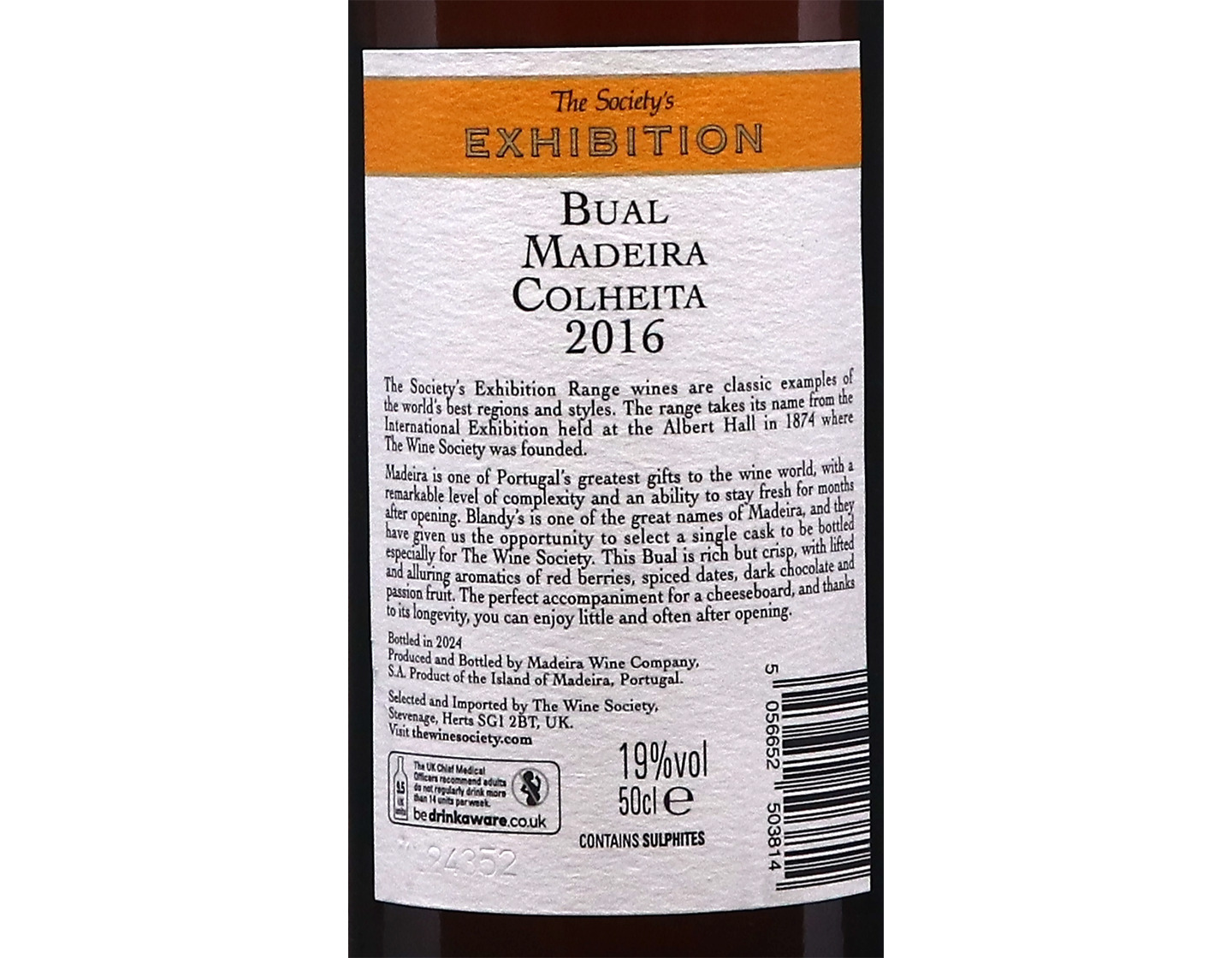 The Societys Exhibition Bual Madeira Colheita 2016