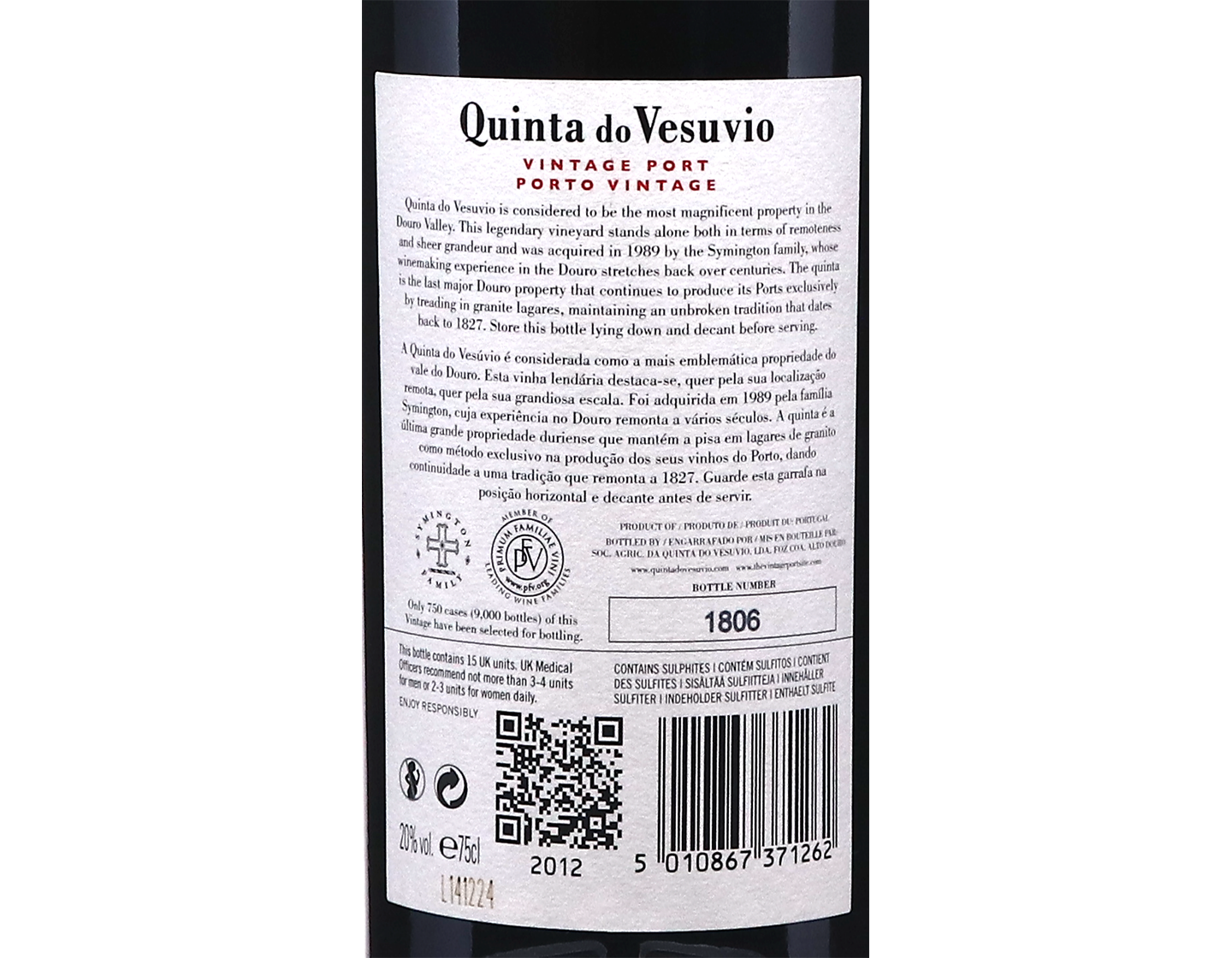 Quinta Do Vesuvio 2012