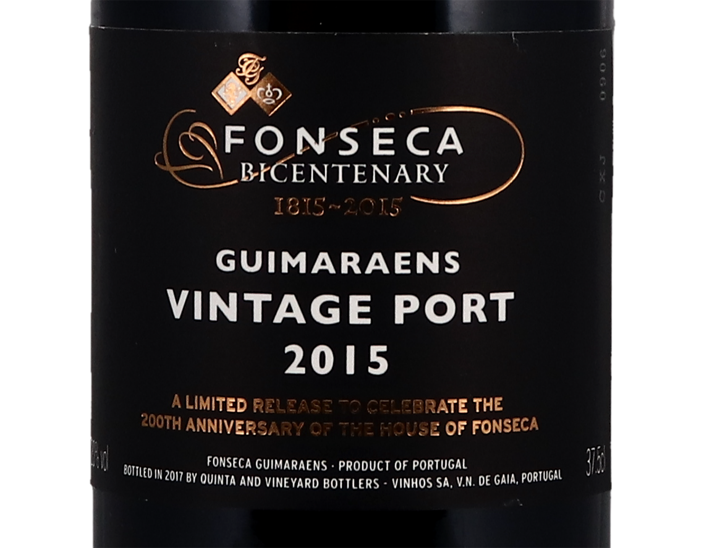Half bottle of Fonseca Guimaraens 2015