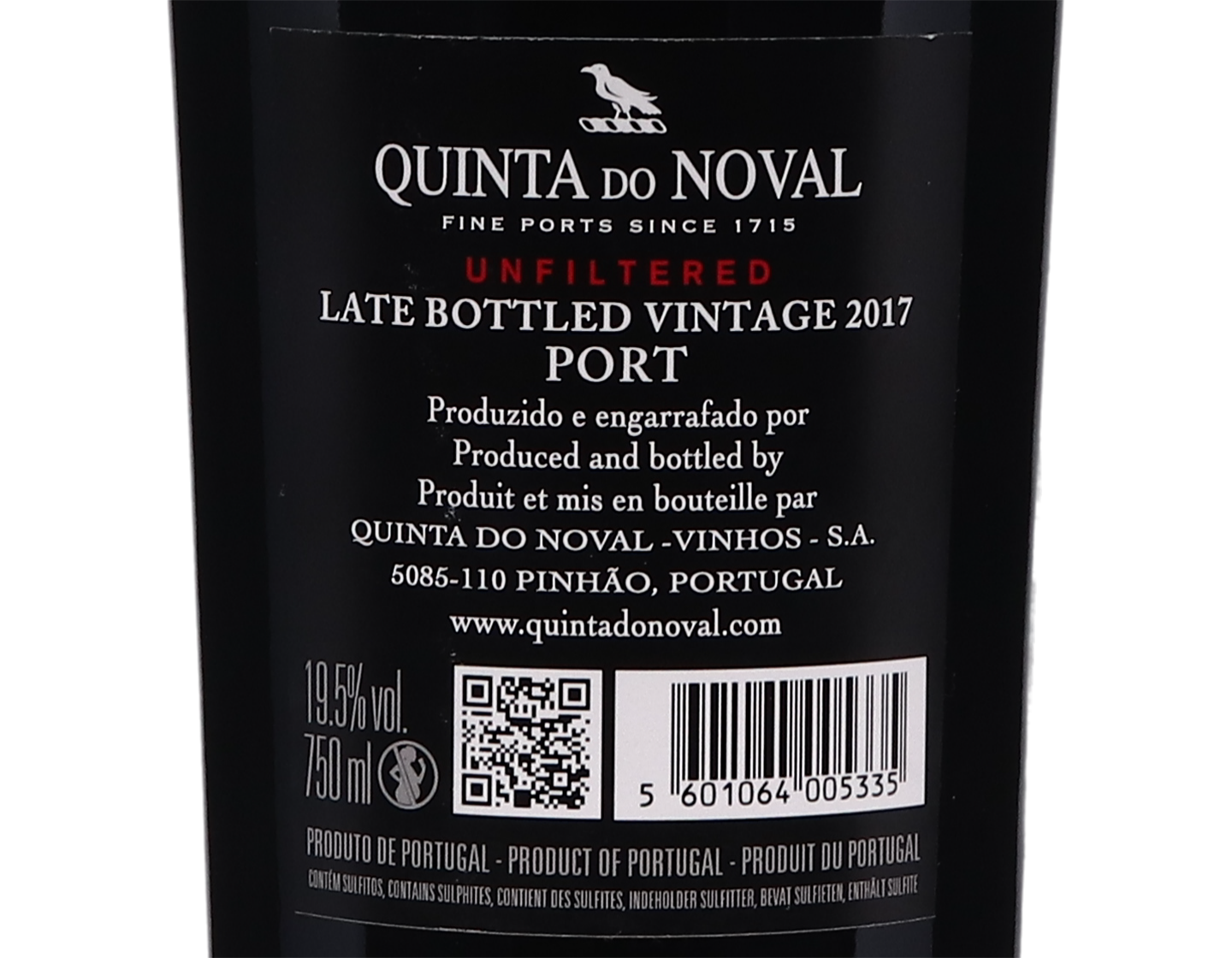 Quinta do Noval Unfiltered Single Vineyard LBV Port 2017