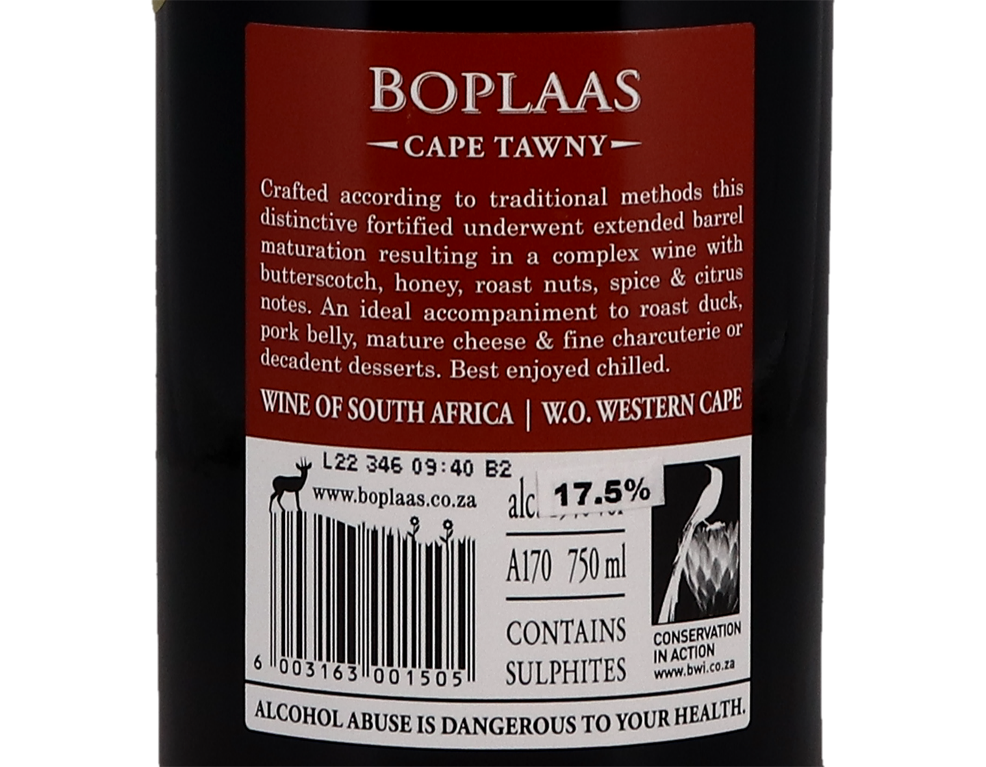 Boplaas Cape Tawny Western Cape NV