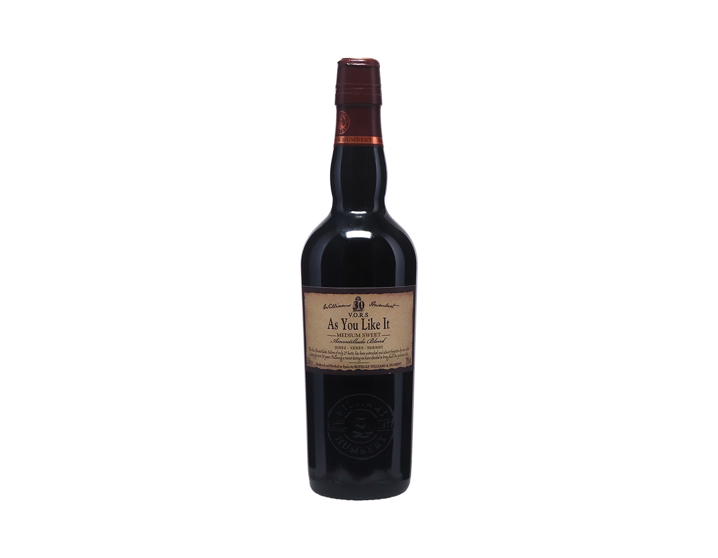 Williams & Humbert As You Like It Amontillado Medium Sweet 50cl