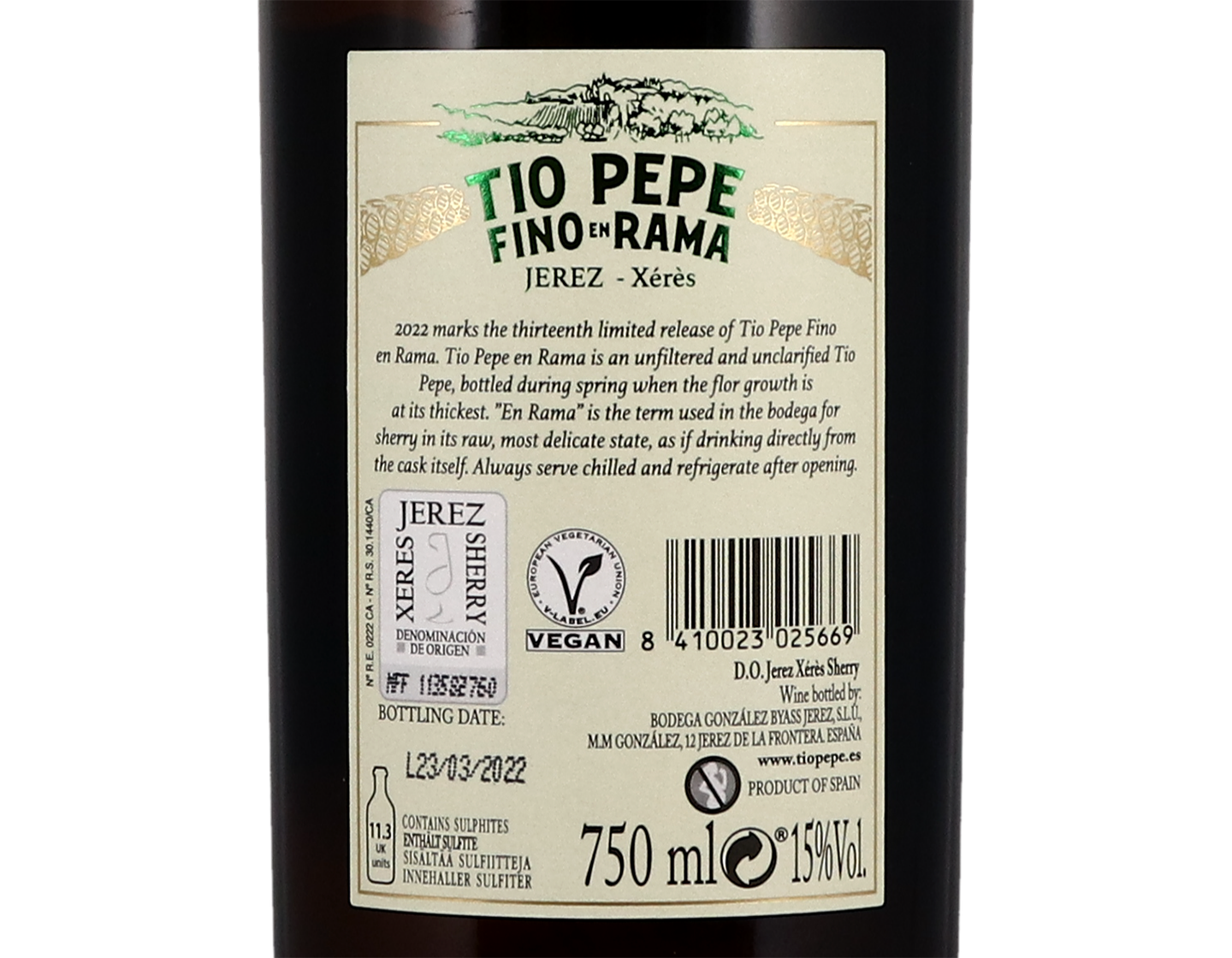 Tio Pepe En Rama 2022 bottling