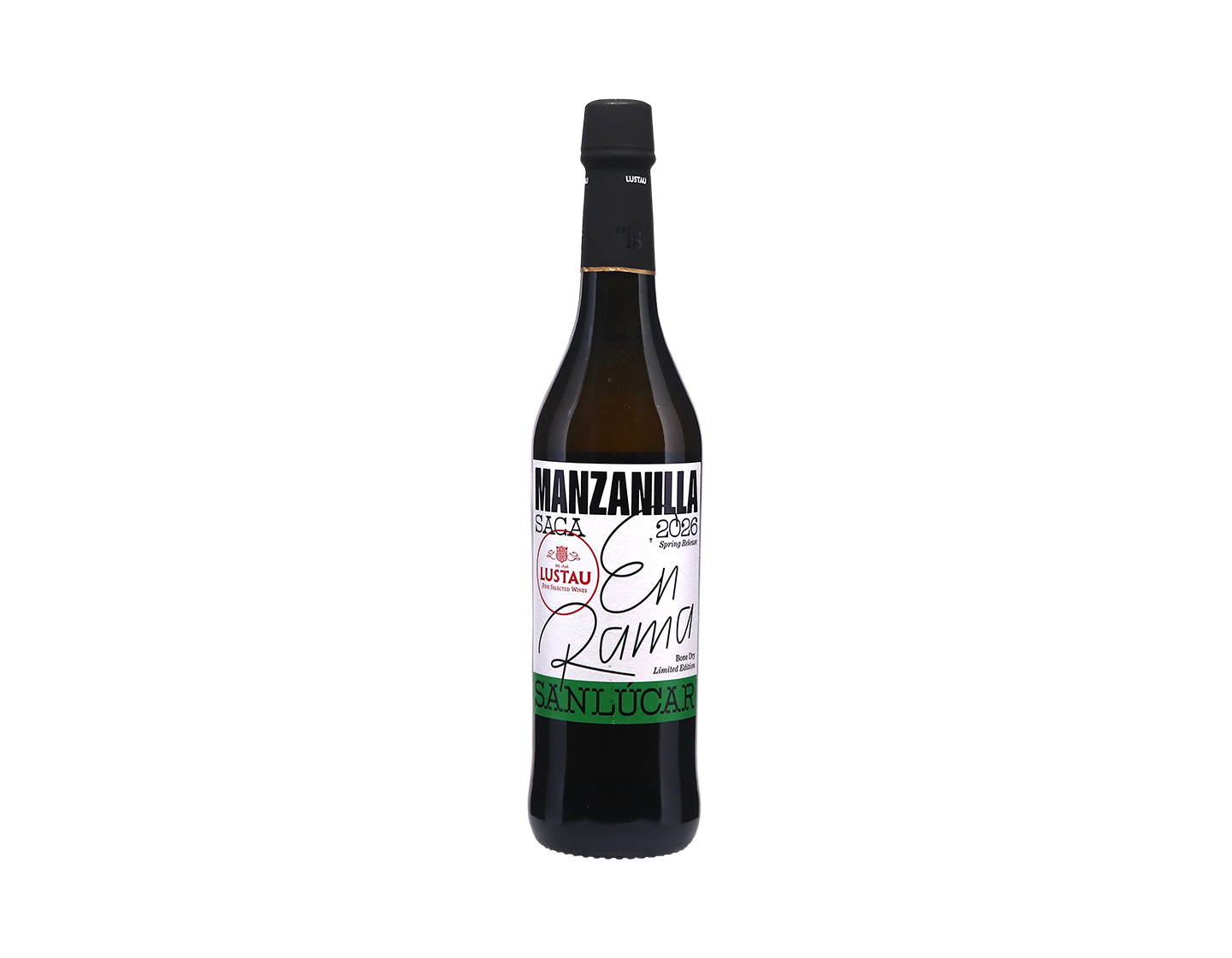 Manzanilla de Sanlúcar En Rama, Lustau 2026 bottling 50cl