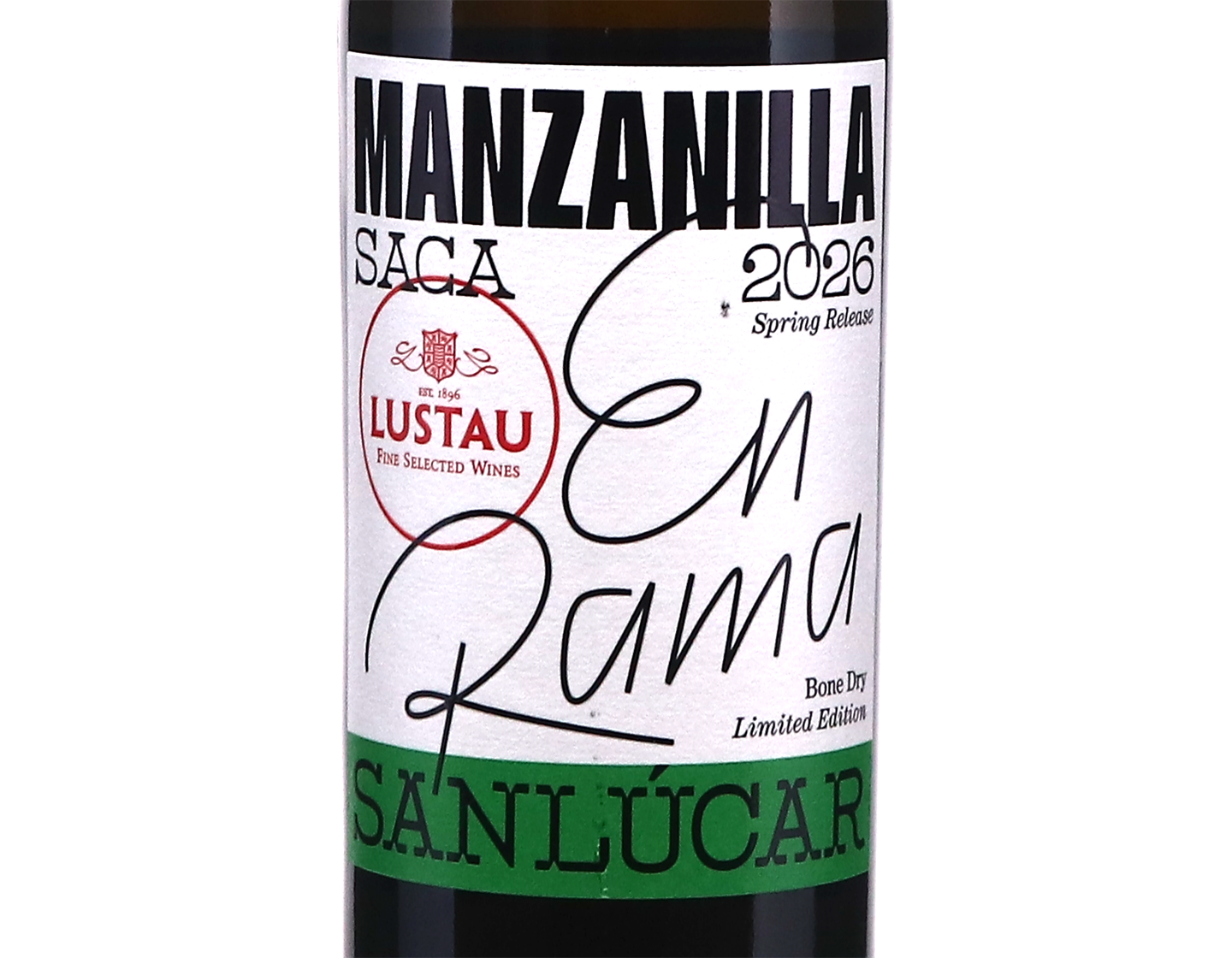 Manzanilla de Sanlucar En Rama Lustau 2026 bottling 50cl