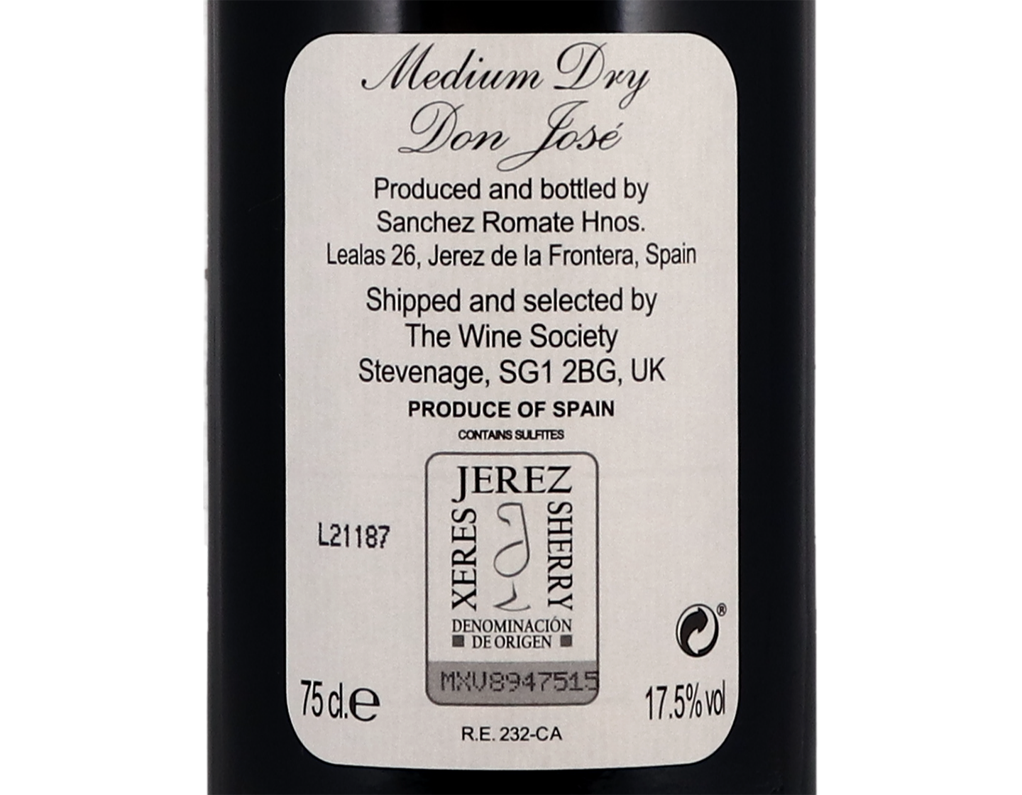 Romate Don José A Selection of Oloroso Medium Dry